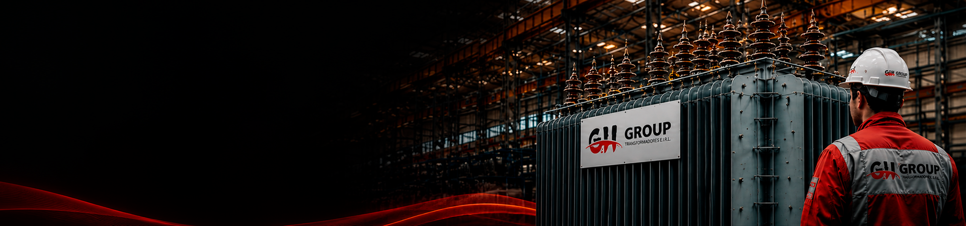 Transformador G&H Group en planta industrial