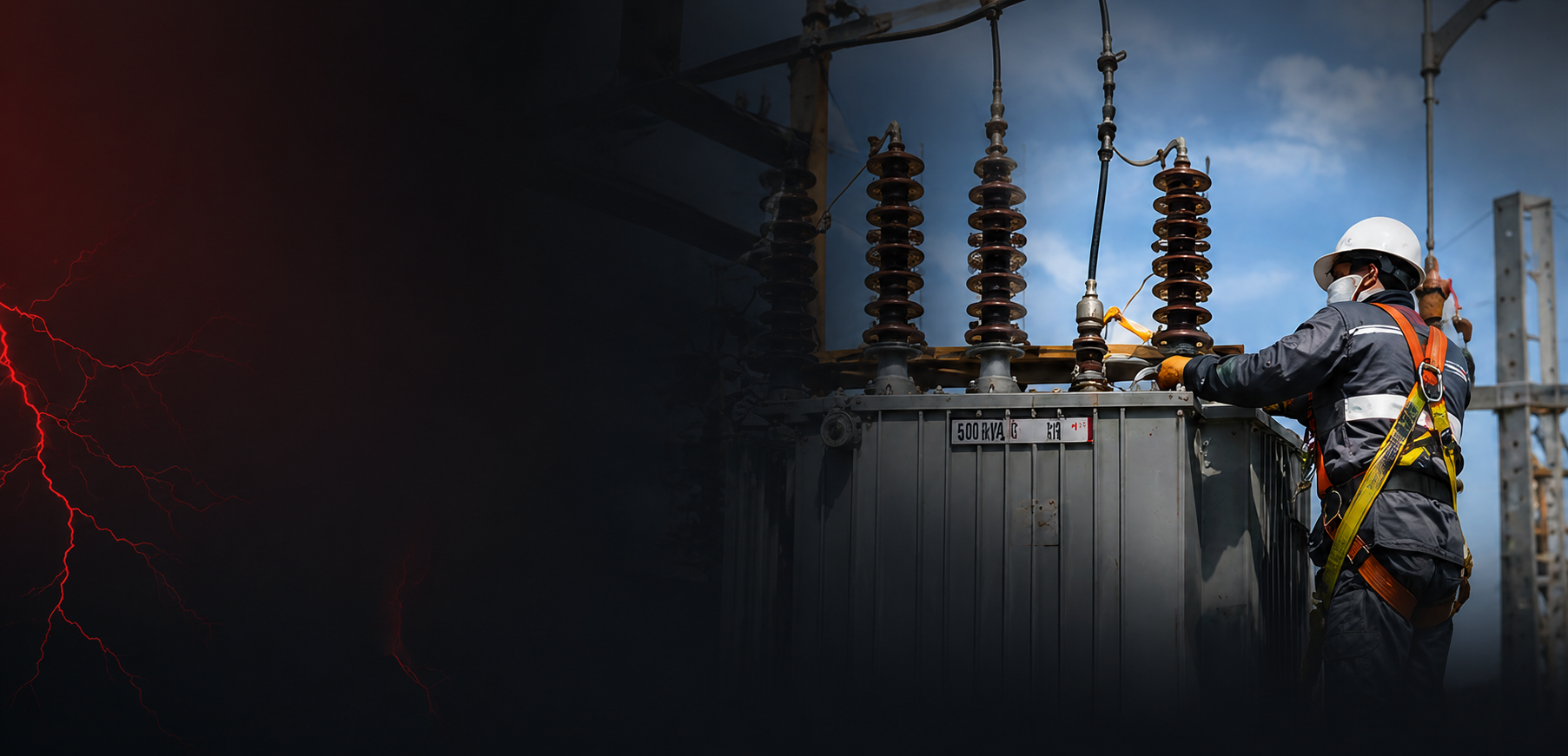 Técnico de G&H Group realizando trabajos eléctricos industriales